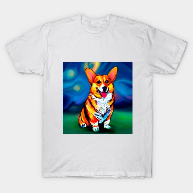 Corgi T-Shirt by Ocennyy